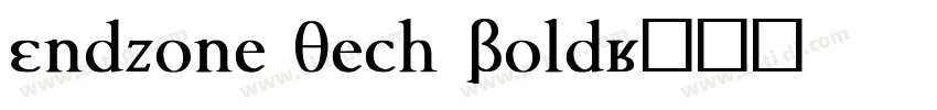 Endzone Tech Bold字体转换